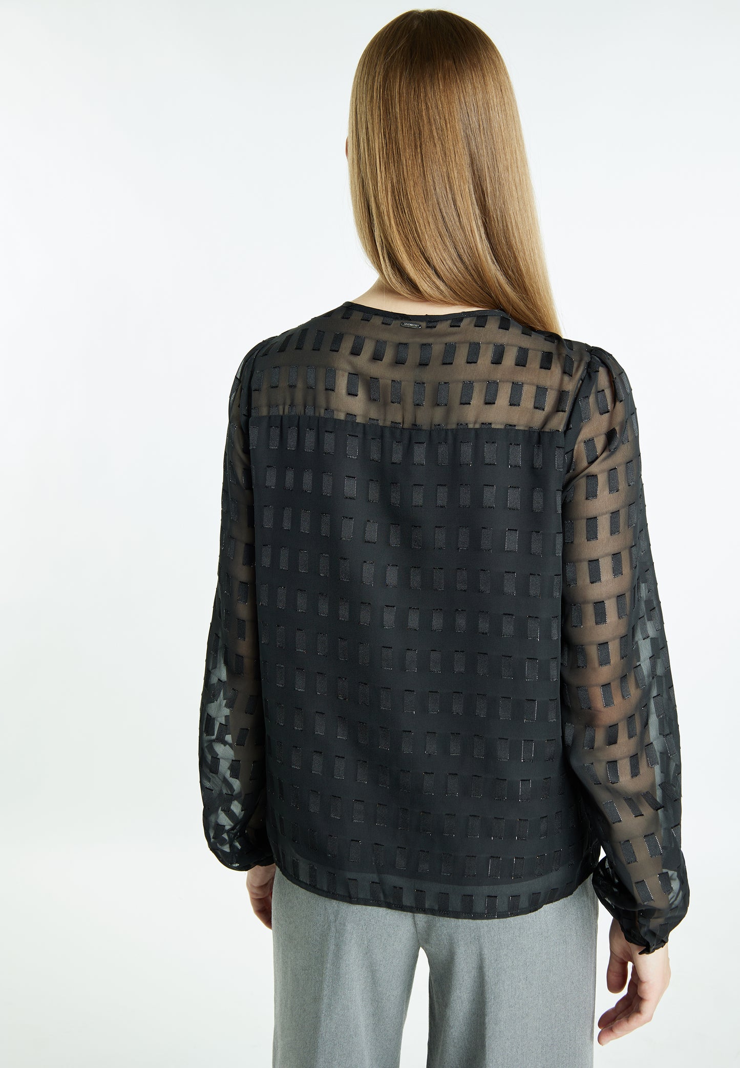 DreiMaster Klassik Damen Langarmbluse