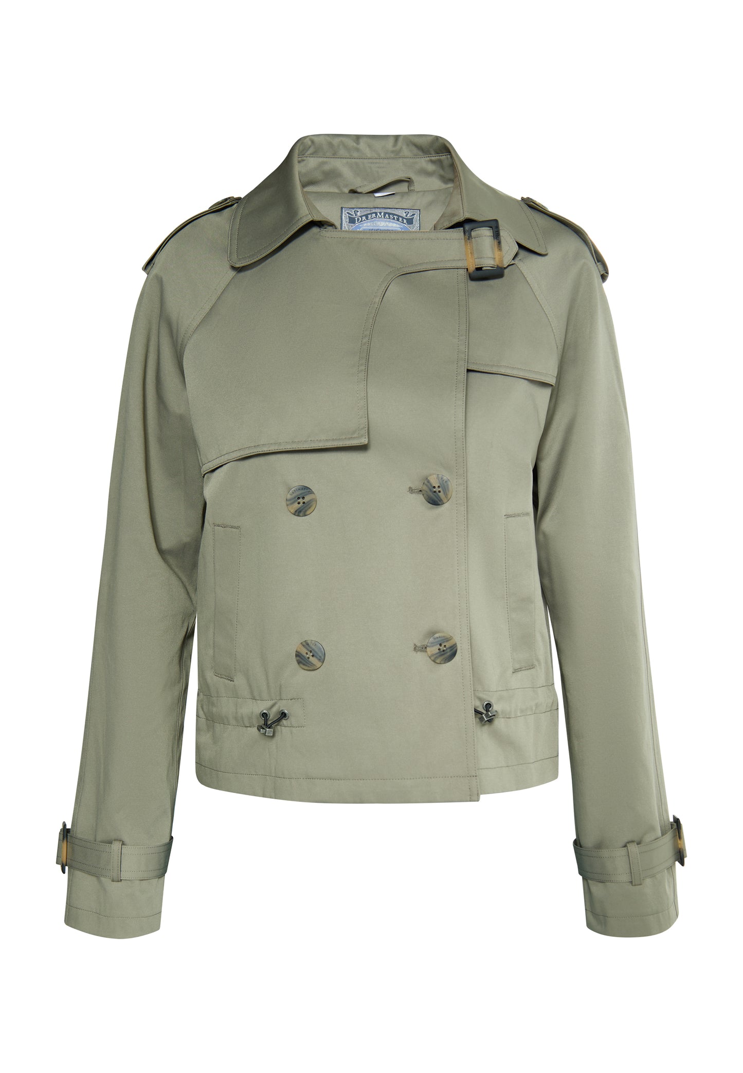 Dreimaster Vintage Damen kurze Trenchjacke