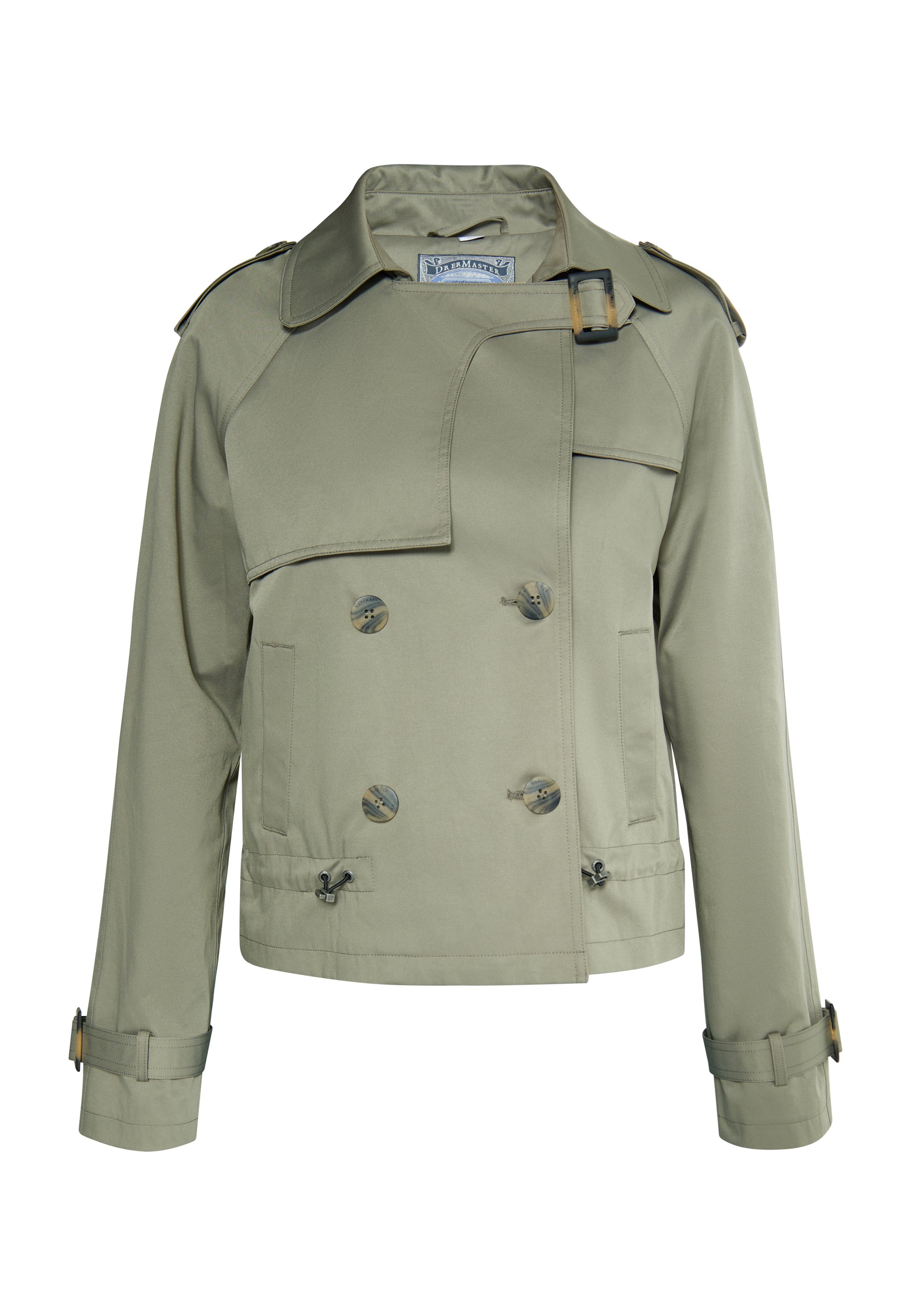 Dreimaster Vintage Damen kurze Trenchjacke