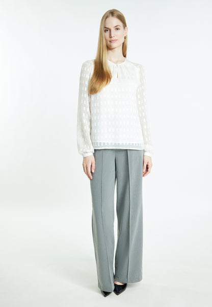 DreiMaster Klassik Damen Langarmbluse