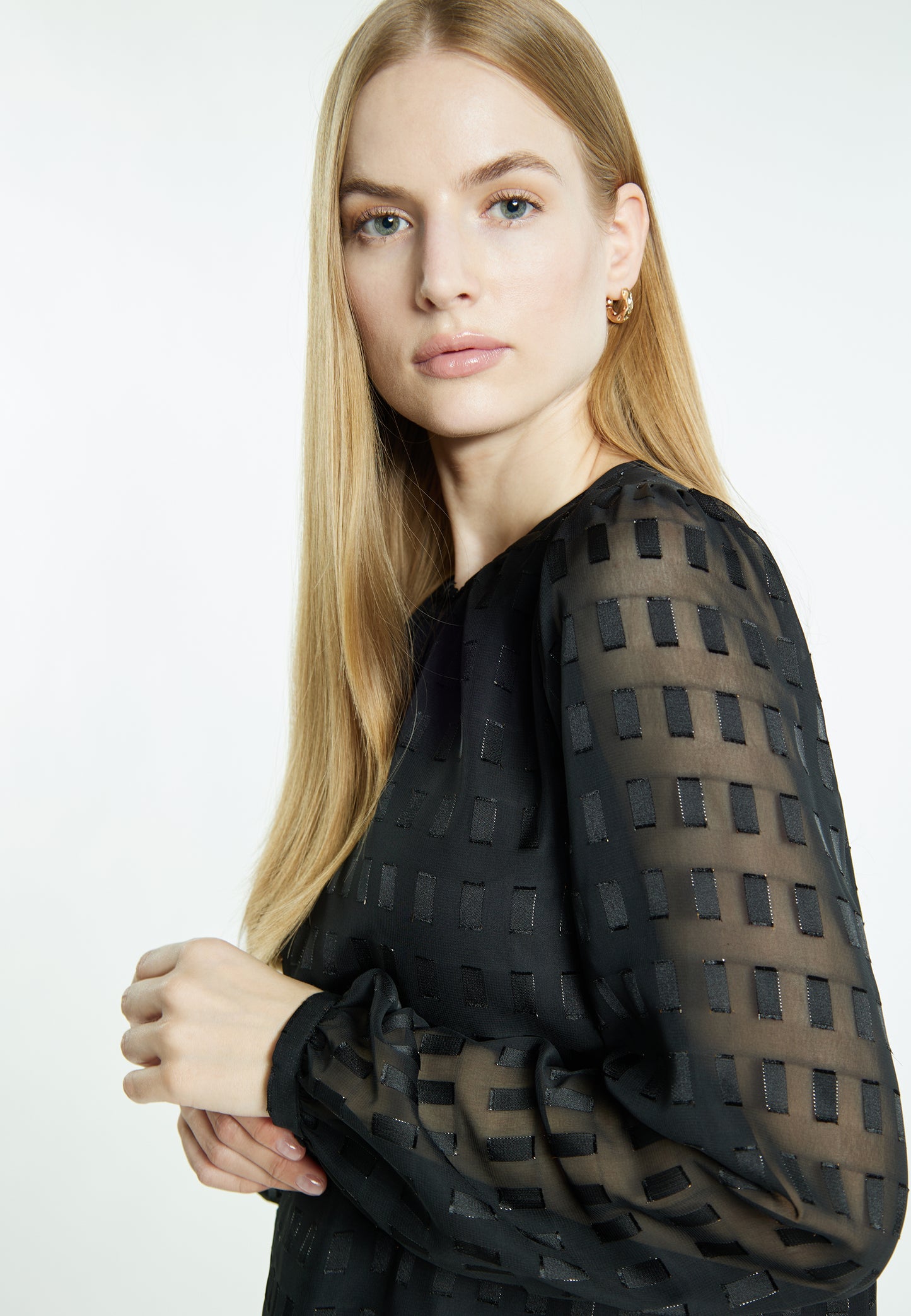 DreiMaster Klassik Damen Langarmbluse