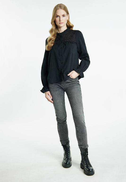 DreiMaster Vintage bluzka z długim rękawem damska