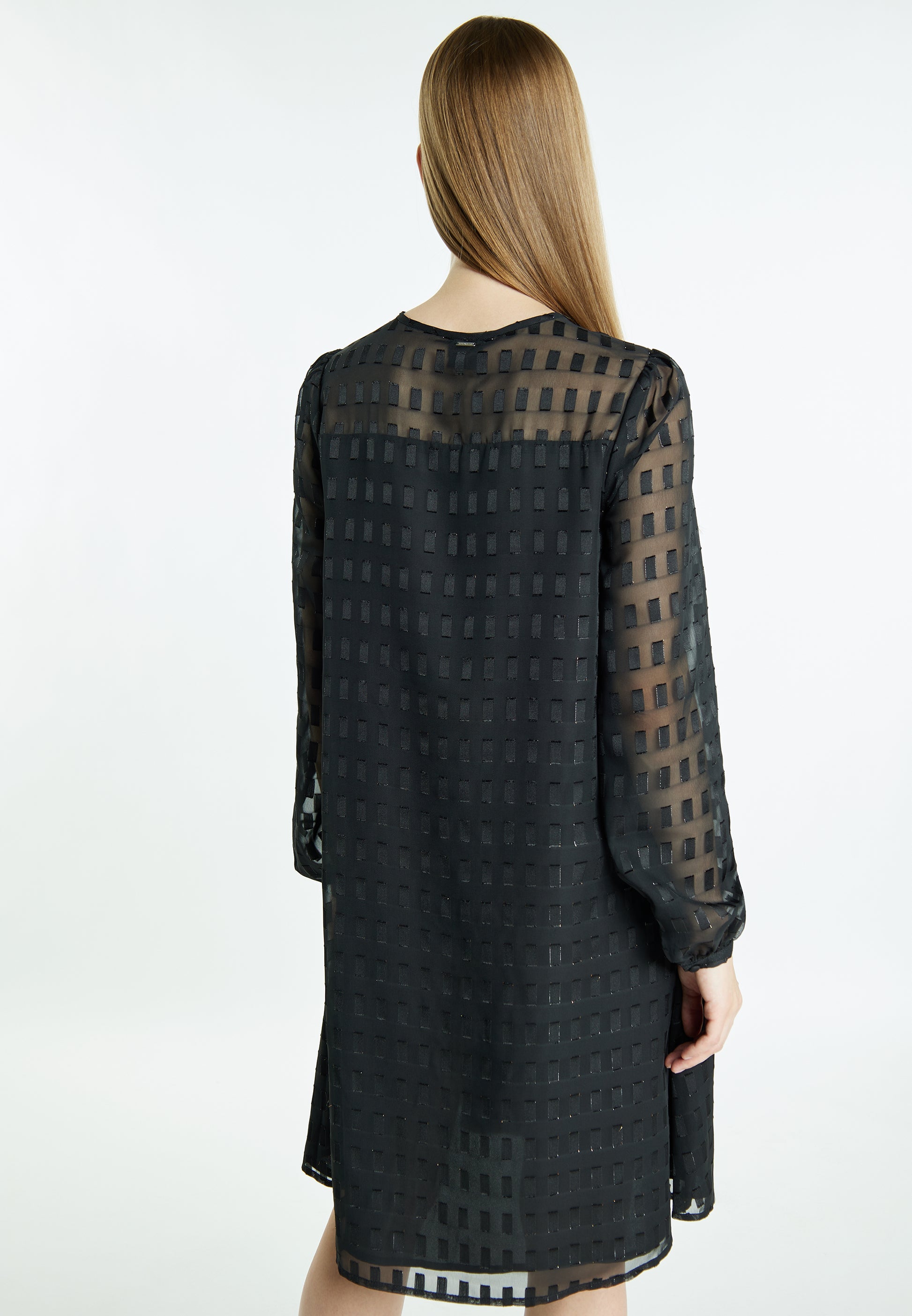 Dreimaster Klassik Women's Midi Dress With Glitter - Schmuddelwedda Shop