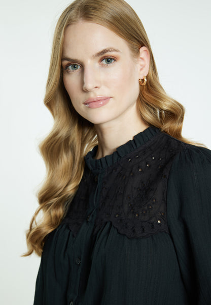DreiMaster Vintage Damen-Langarmbluse