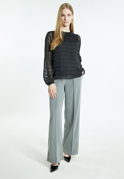 DreiMaster Klassik Damen Langarmbluse