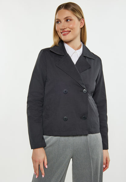 Dreimaster Klassik Women's Short Trench Jacket - Schmuddelwedda Shop