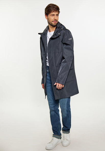 Dreimaster Maritim Men's Rain Parka Made From Recycled Materials