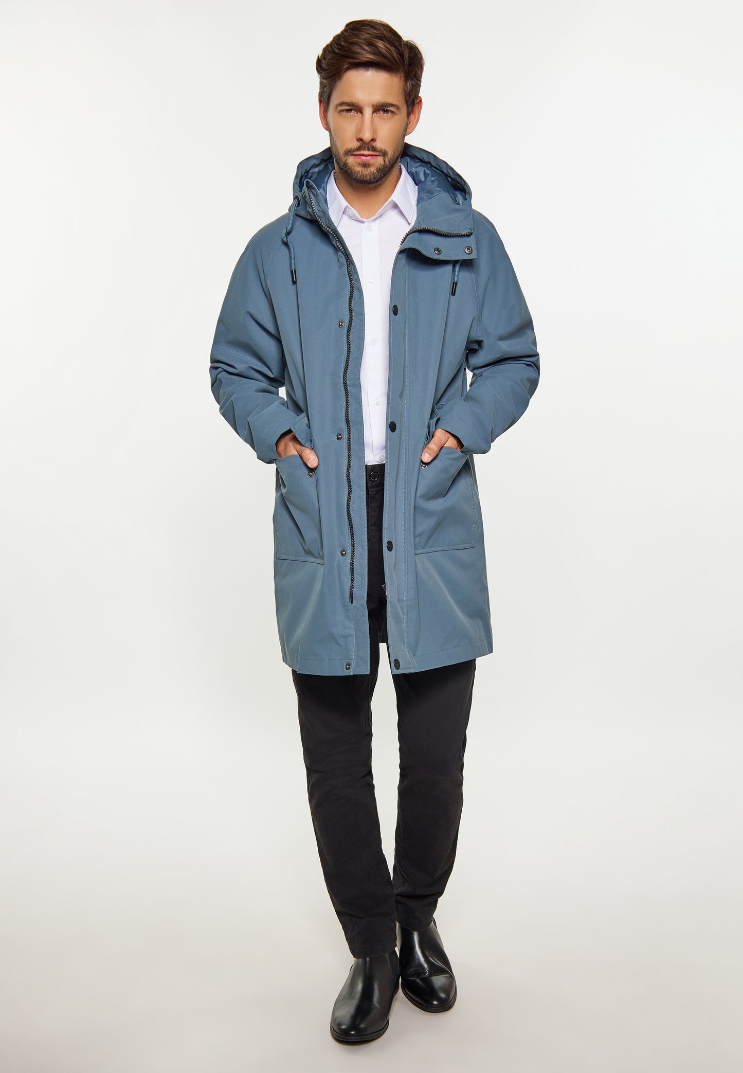 Dreimaster Klassik Men's Rain Parka - Schmuddelwedda Shop