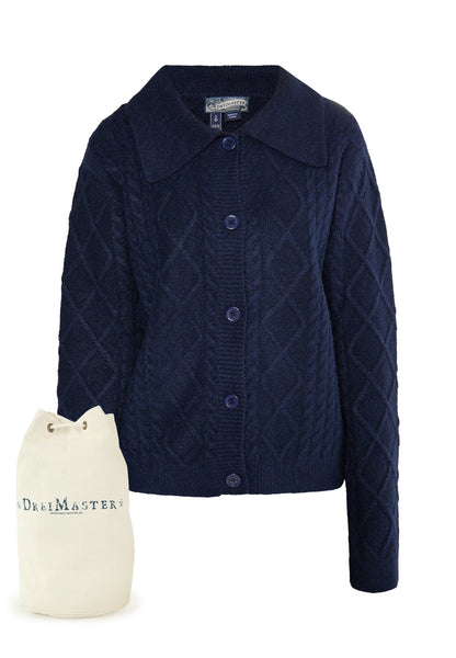 DreiMaster Vintage Women's Strickjacke + Shopping Bag - SET