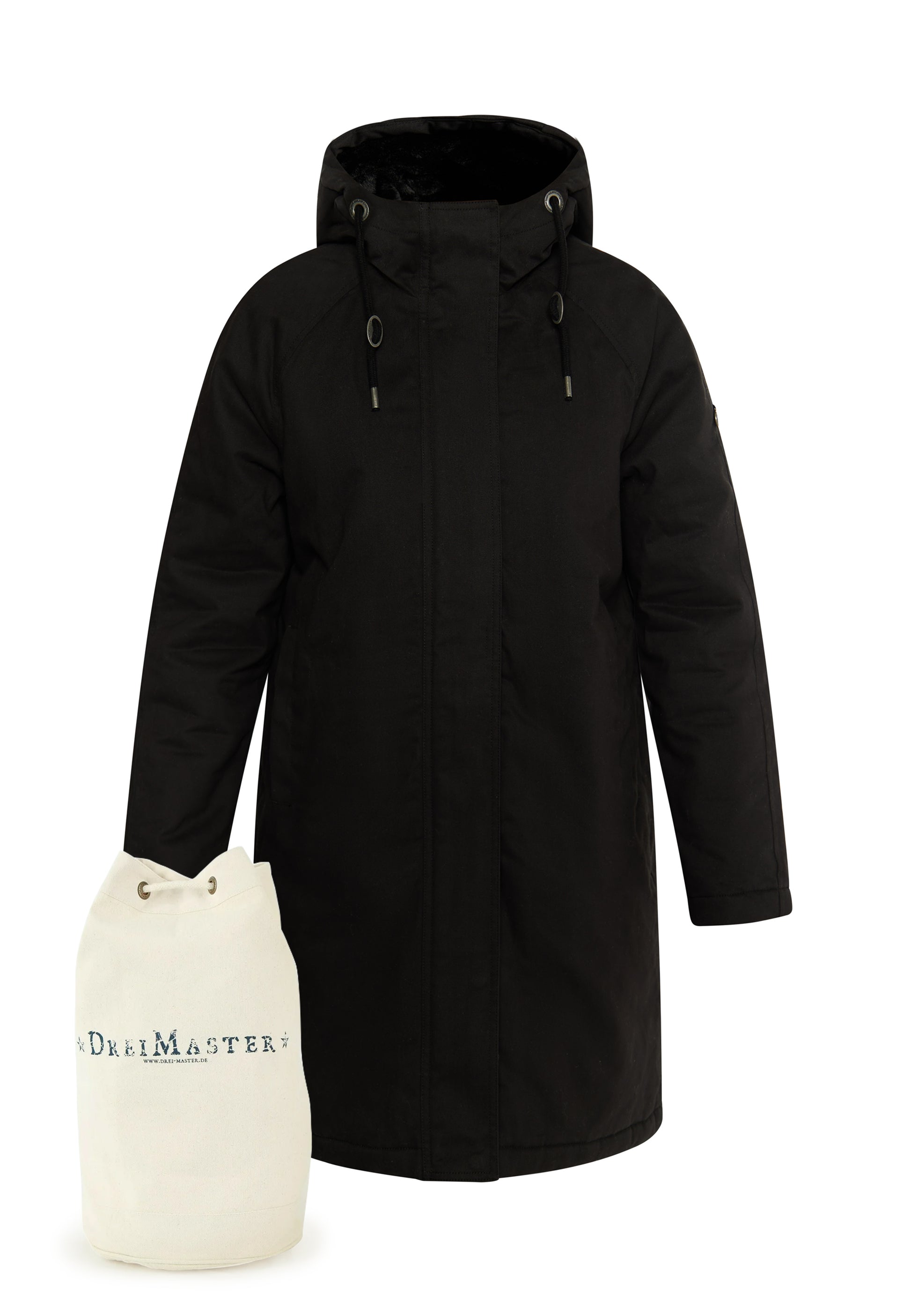 DreiMaster Vintage Women's Winter Parka + Shopping Bag Set