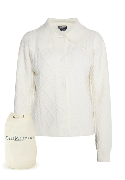 DreiMaster Vintage Women's Strickjacke + Shopping Bag - SET