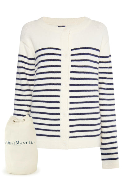 DreiMaster Maritim Damen-Cardigan + Einkaufstaschen-Set