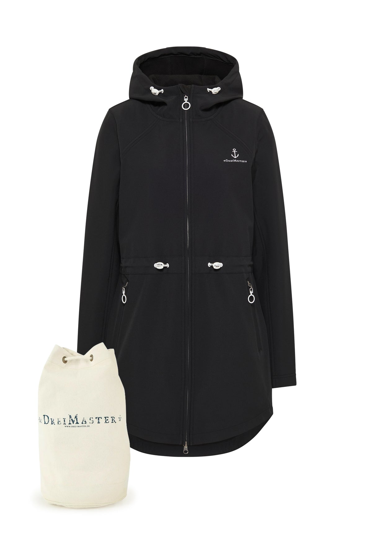 DreiMaster Maritim Women's Parka + Shopping Bag - SET