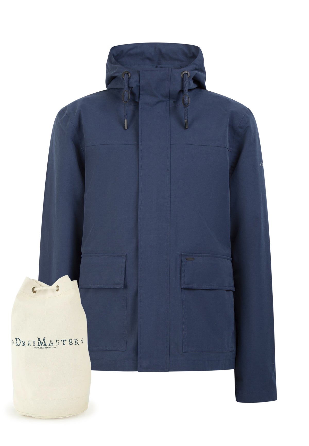 DreiMaster Klassik Herrenjacke + Einkaufstasche – SET