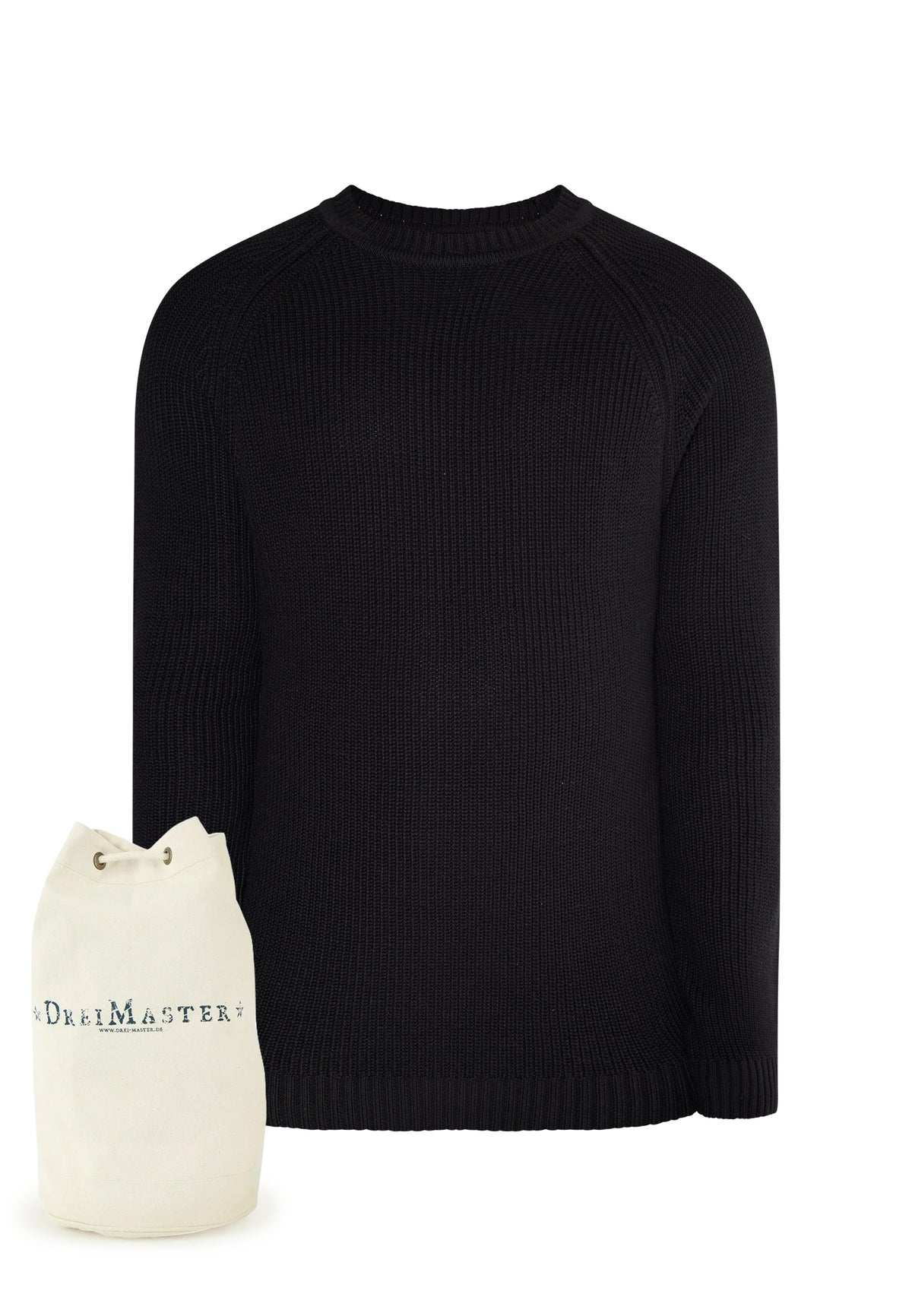 DreiMaster Vintage Men's Strickpullover + Shopping Bag - SET