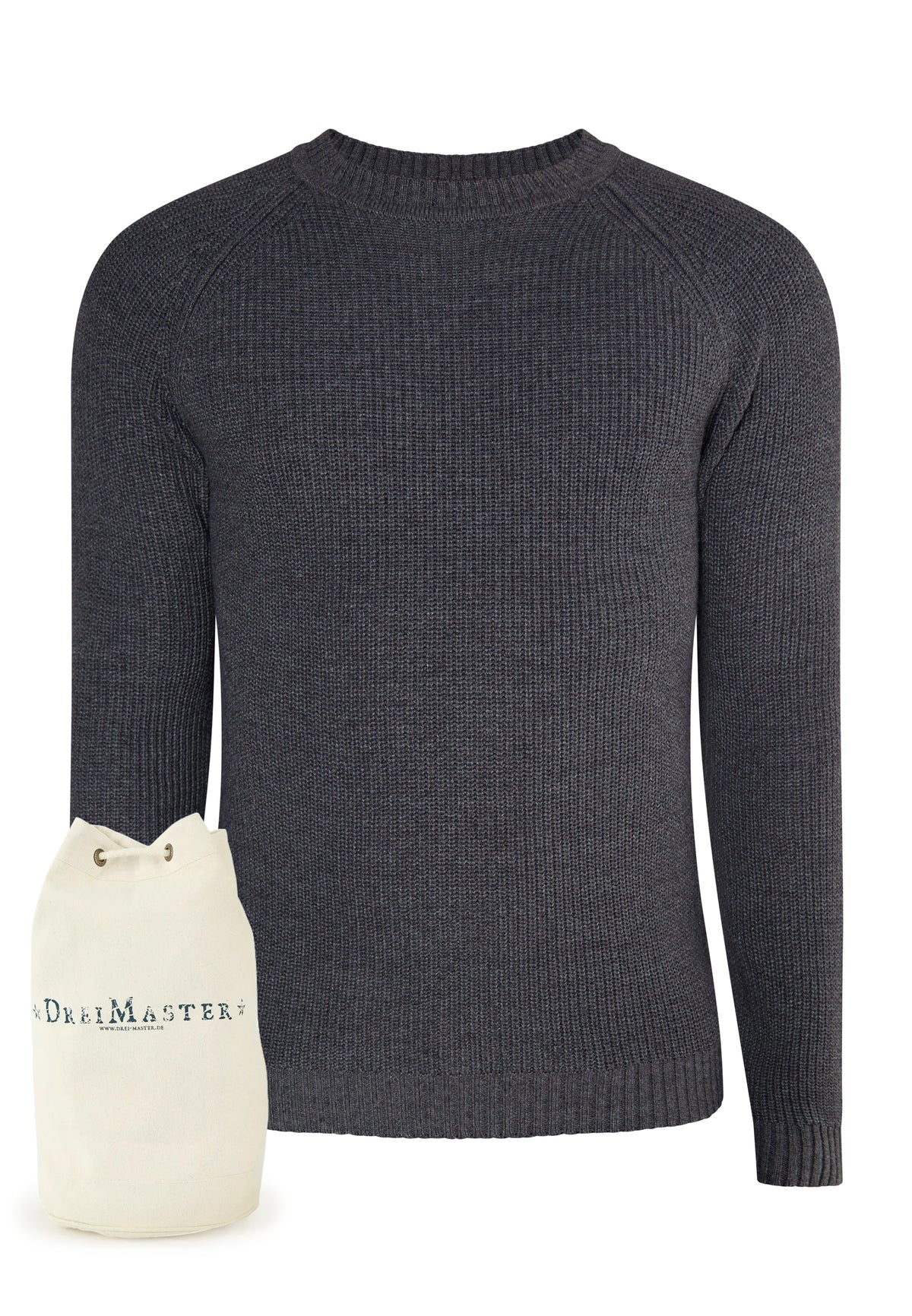 DreiMaster Vintage Men's Strickpullover + Shopping Bag - SET
