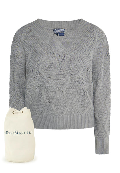 DreiMaster Vintage Women's Strickpullover + Shopping Bag - SET