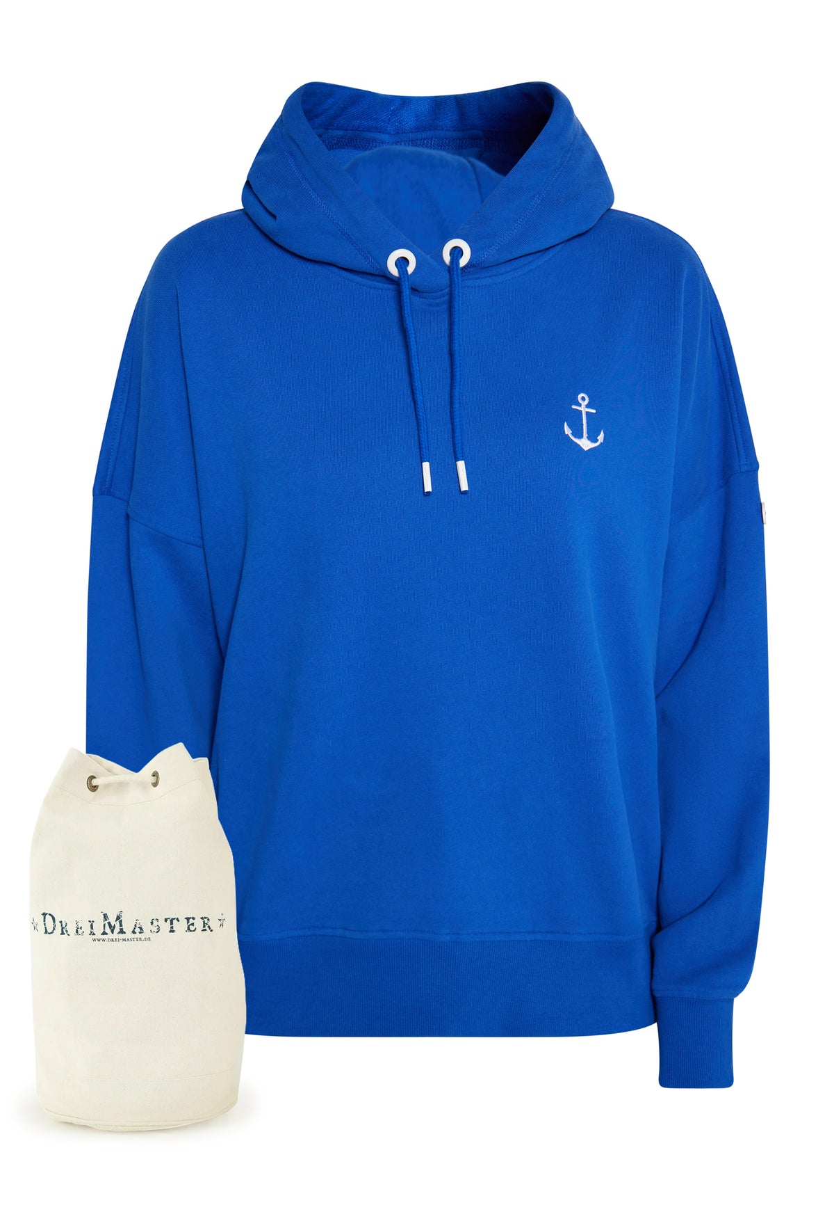 DreiMaster Maritim Kobiety Bluza z kapturem + torba zakupowa - ZESTAW