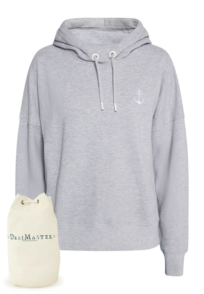 DreiMaster Maritim Kobiety Bluza z kapturem + torba zakupowa - ZESTAW