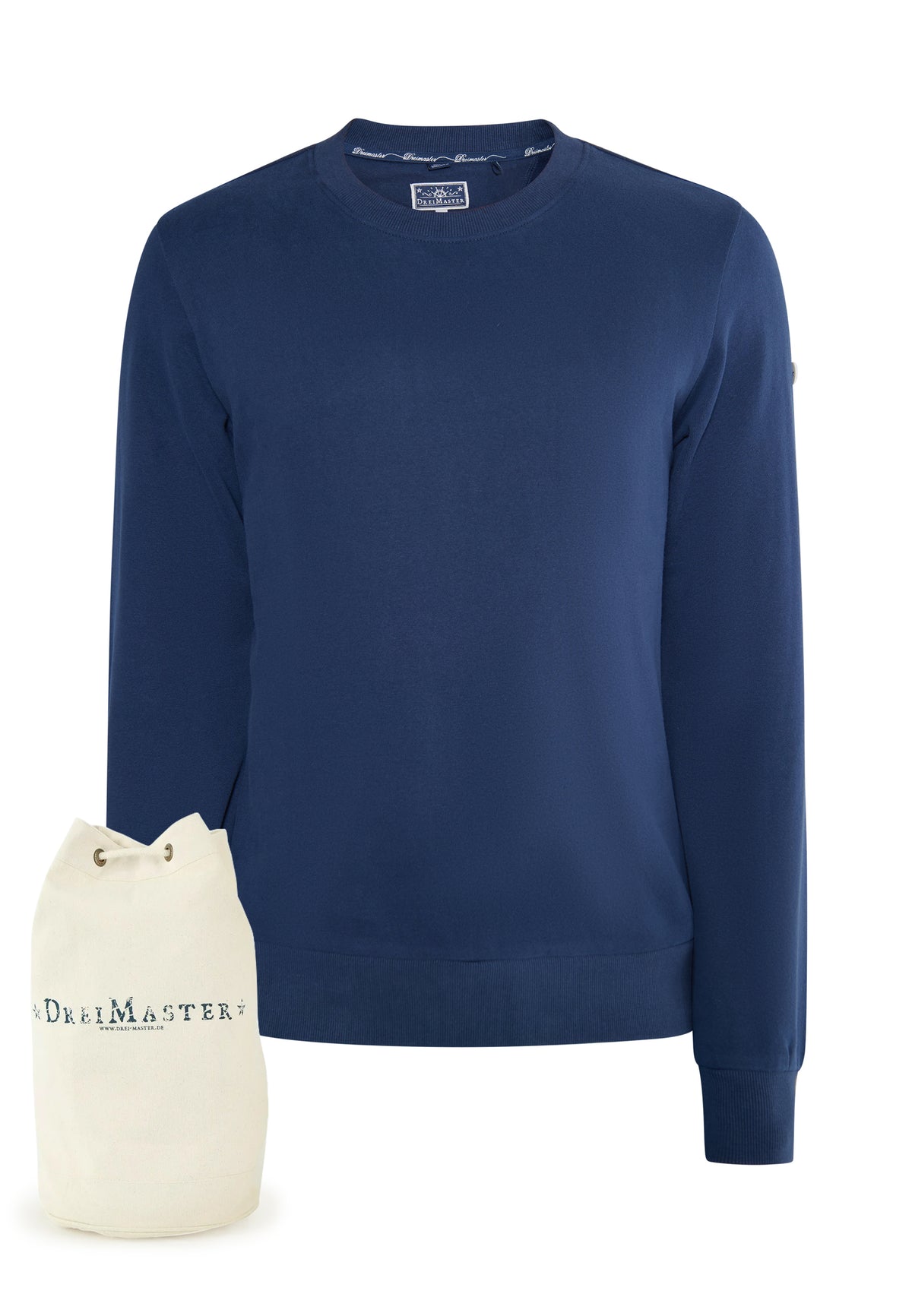 DreiMaster Maritim Herren-Sweatshirt + Einkaufstasche – SET