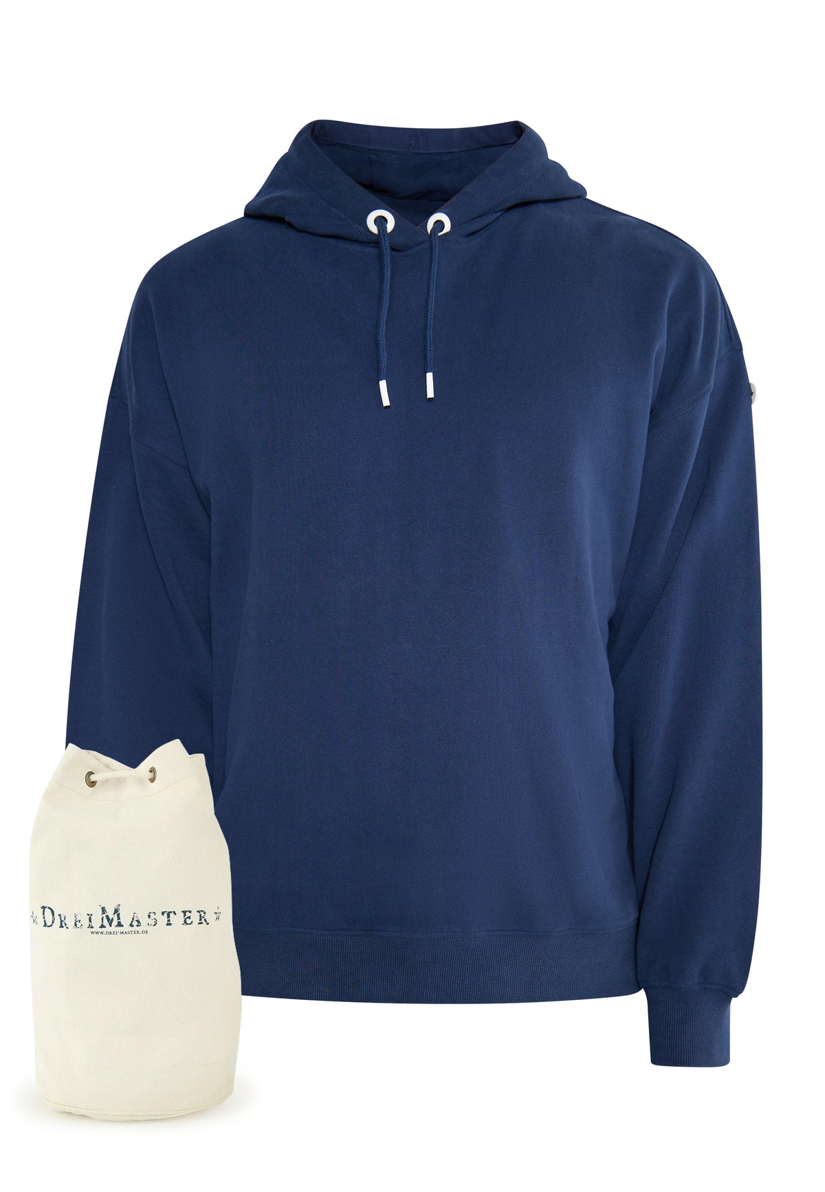DreiMaster Maritim Men's Übergroßer Hoodie + Shopping Bag - SET