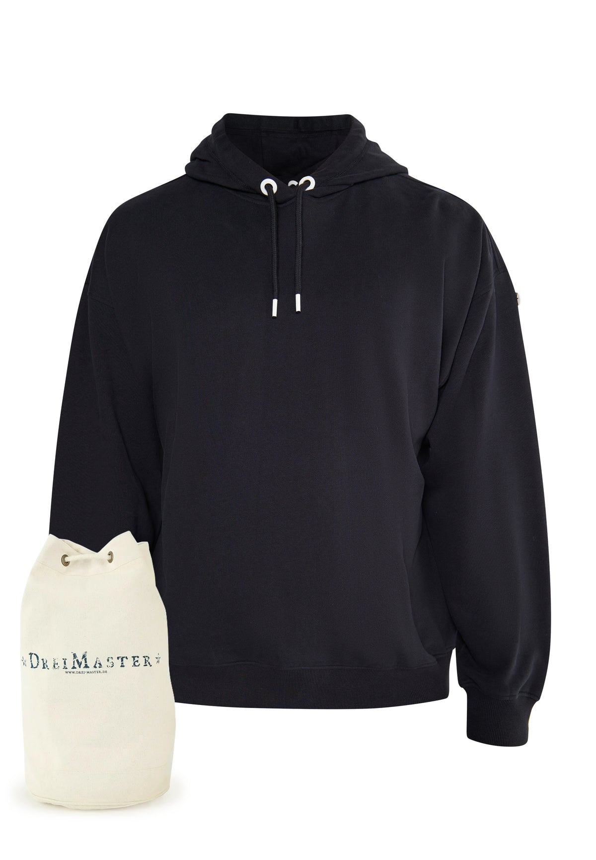 DreiMaster Maritim Men's Übergroßer Hoodie + Shopping Bag - SET