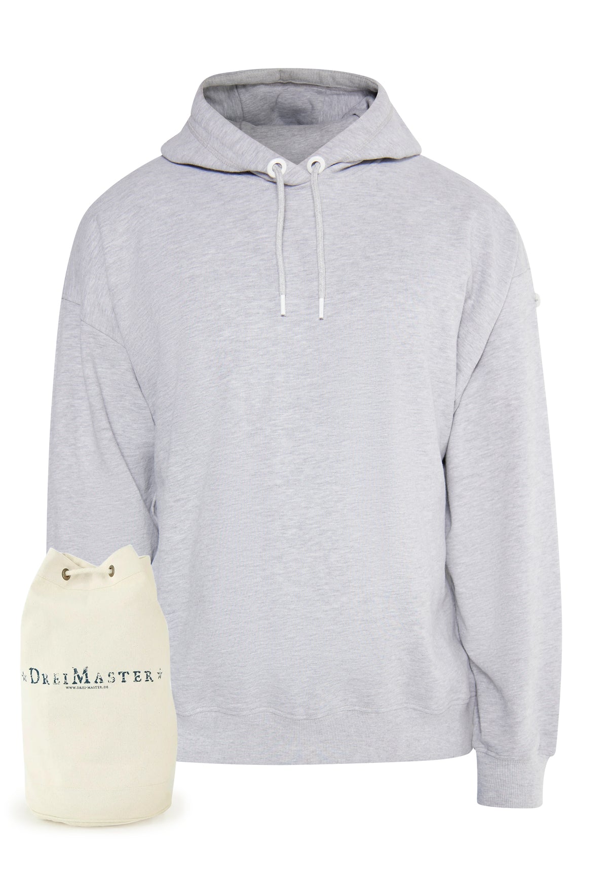 DreiMaster Maritim Herren-Übergroßer Hoodie + Einkaufstasche – SET