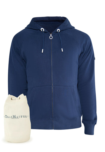 DreiMaster Maritim Herren-Sweatjacke + Einkaufstasche – SET