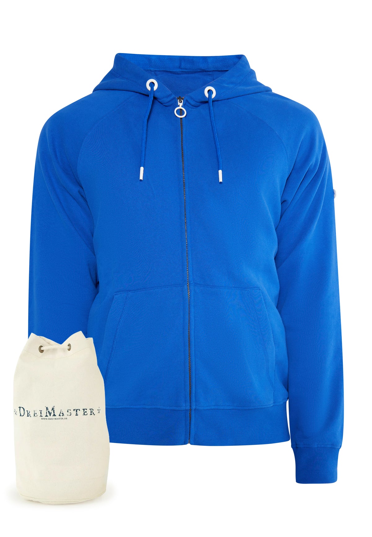 DreiMaster Maritim Herren-Sweatjacke + Einkaufstasche – SET
