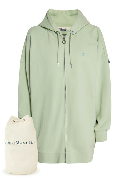 DreiMaster Vintage Women's Lange Sweat Kapuzenj + Shopping Bag - SET