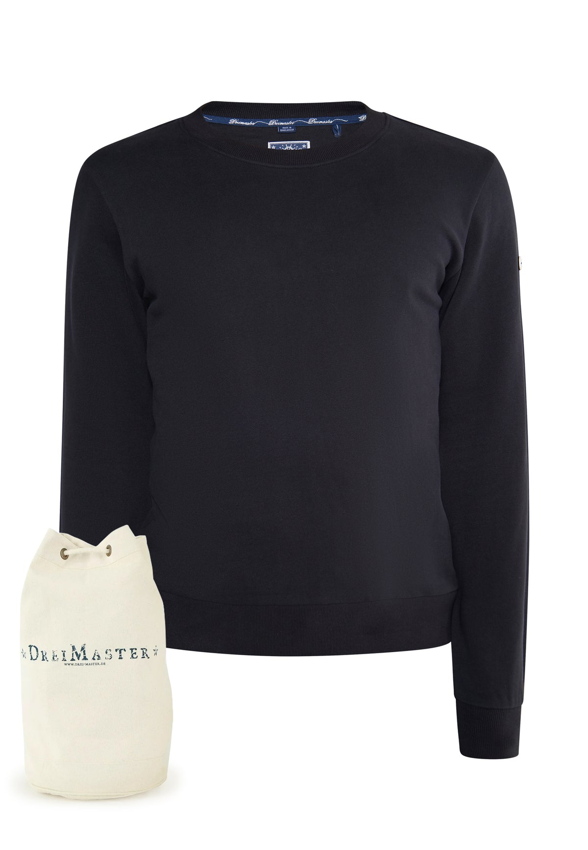 DreiMaster Maritim Herren-Sweatshirt + Einkaufstasche – SET