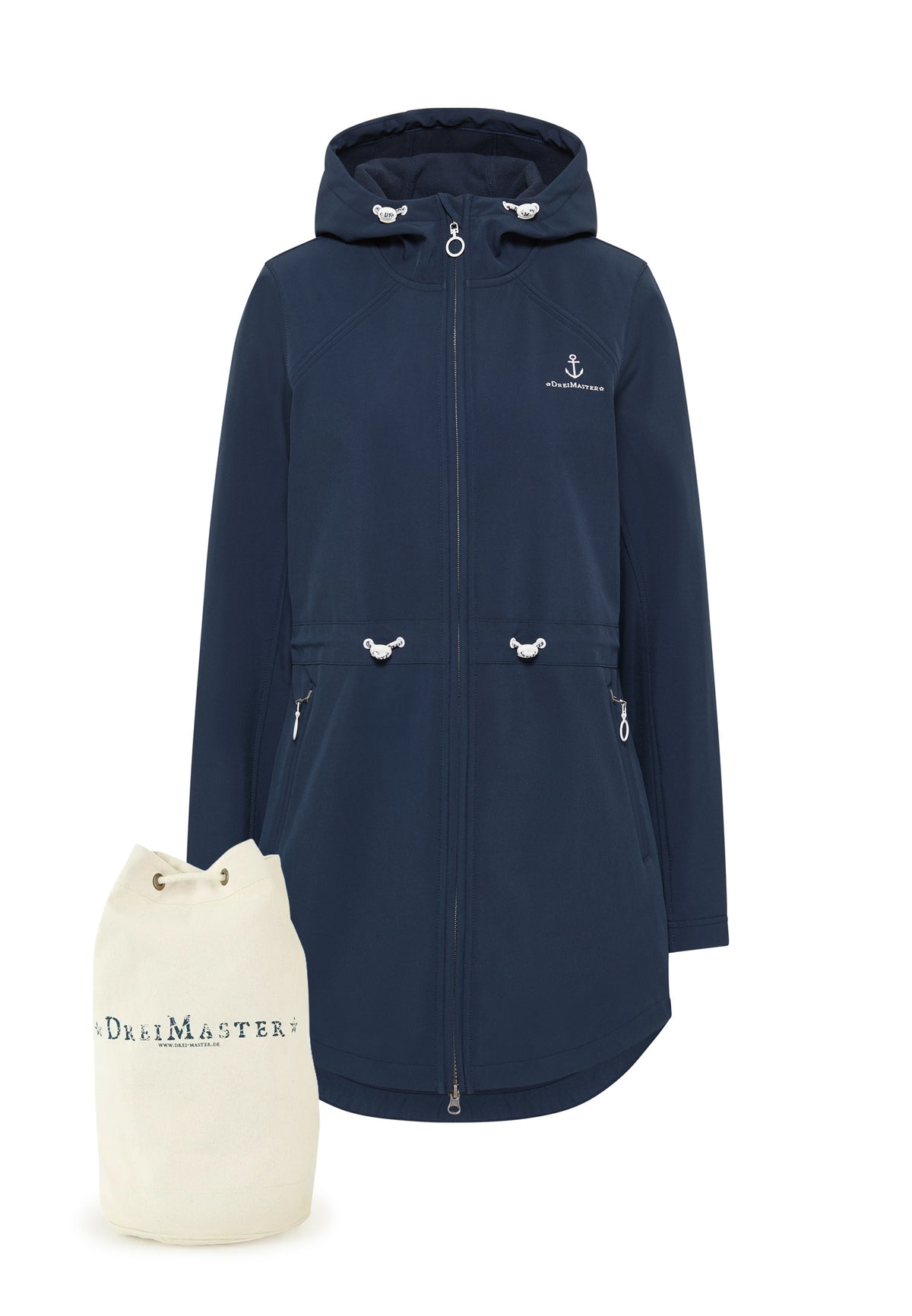 DreiMaster Maritim Women's Parka + Shopping Bag - SET
