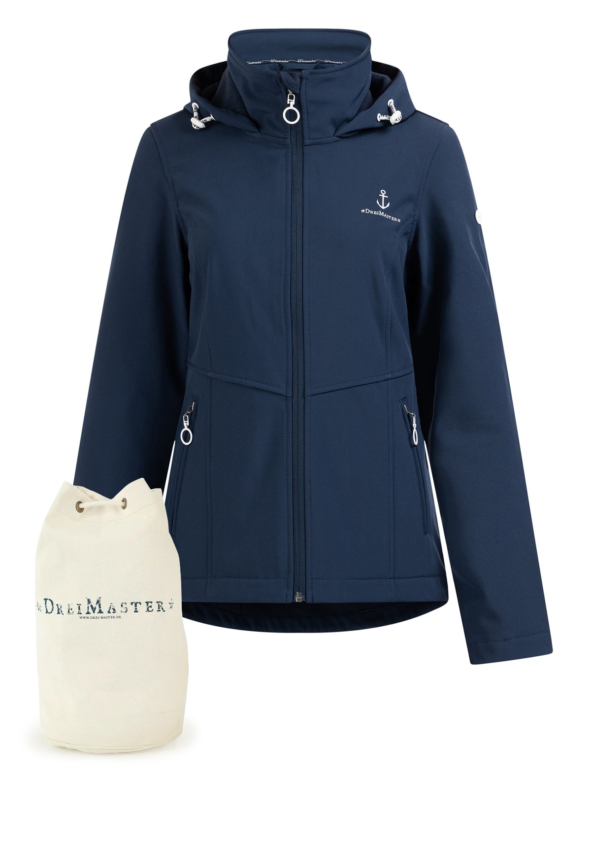 DreiMaster Maritim Women's Anorak + Shopping Bag - SET