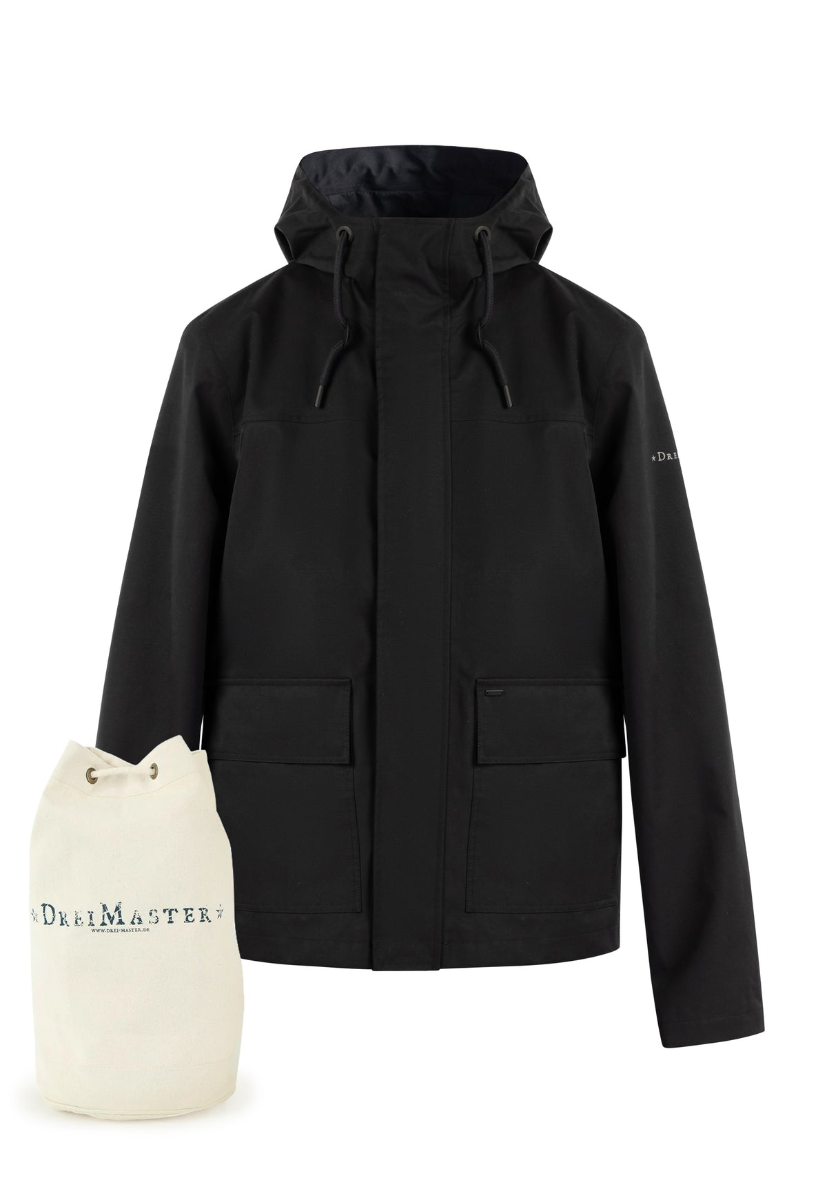 DreiMaster Klassik Herrenjacke + Einkaufstasche – SET