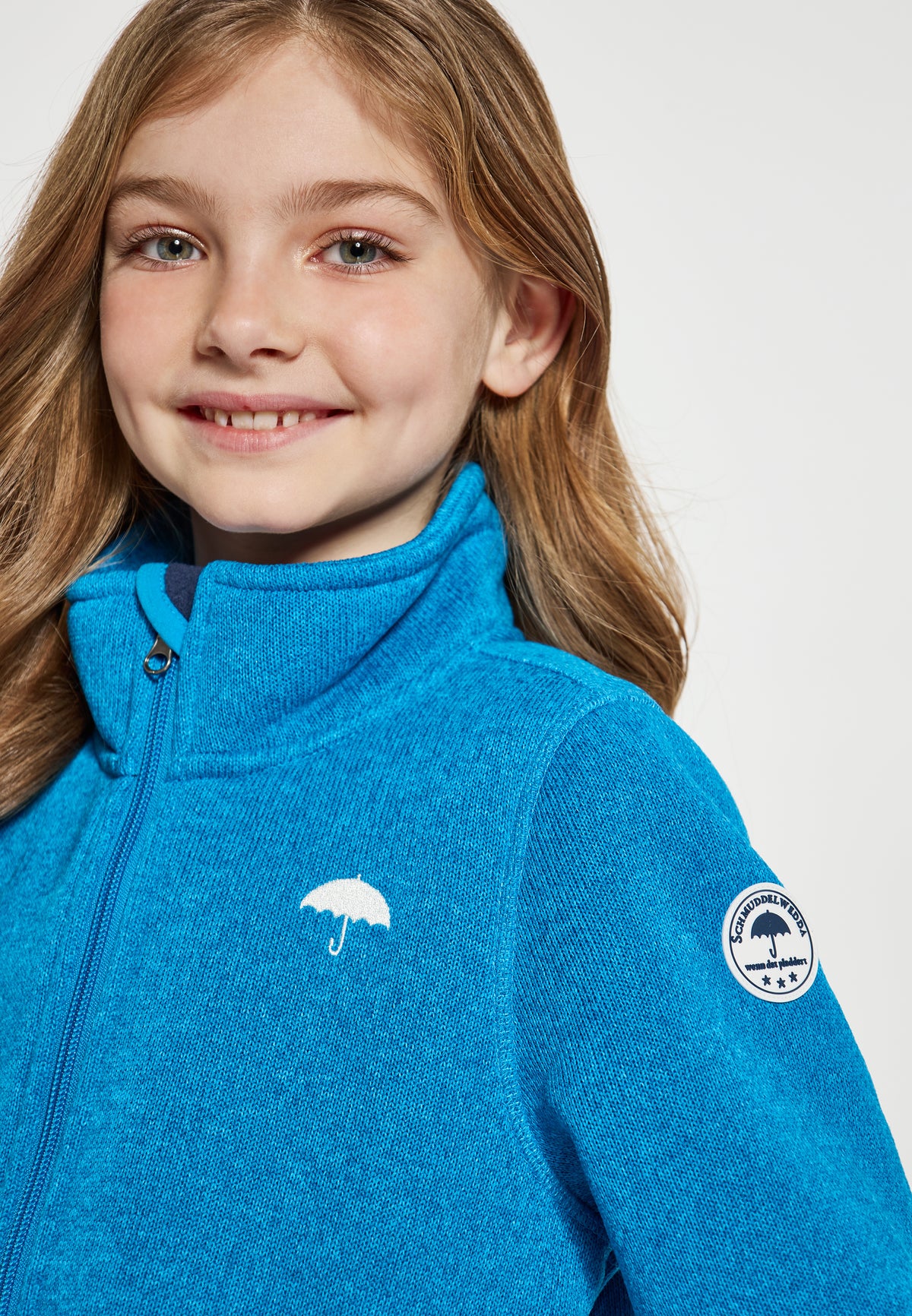 Schmuddelwedda Girls' Strickfleecejacke
