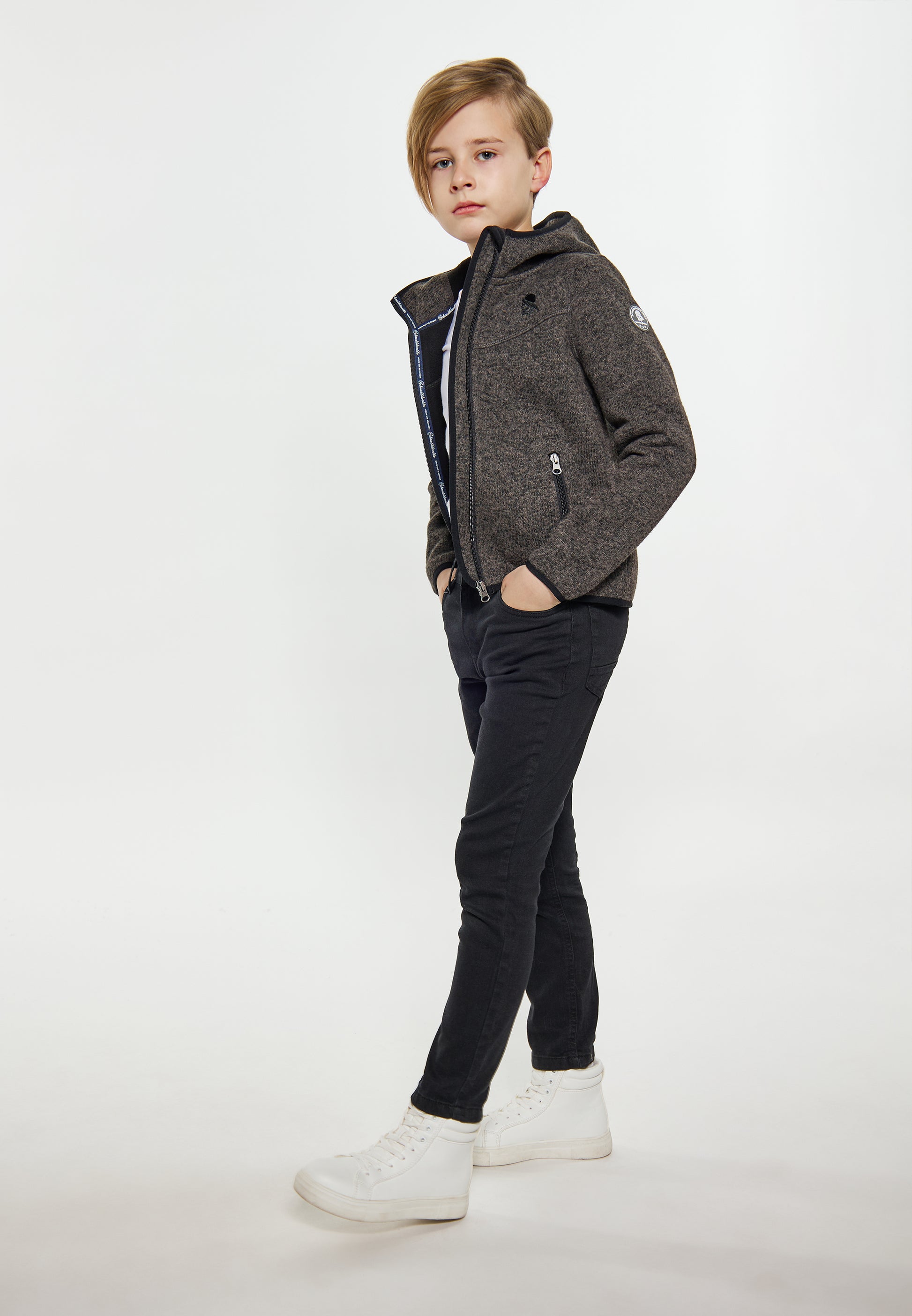 Dzianinowa kurtka polarowa