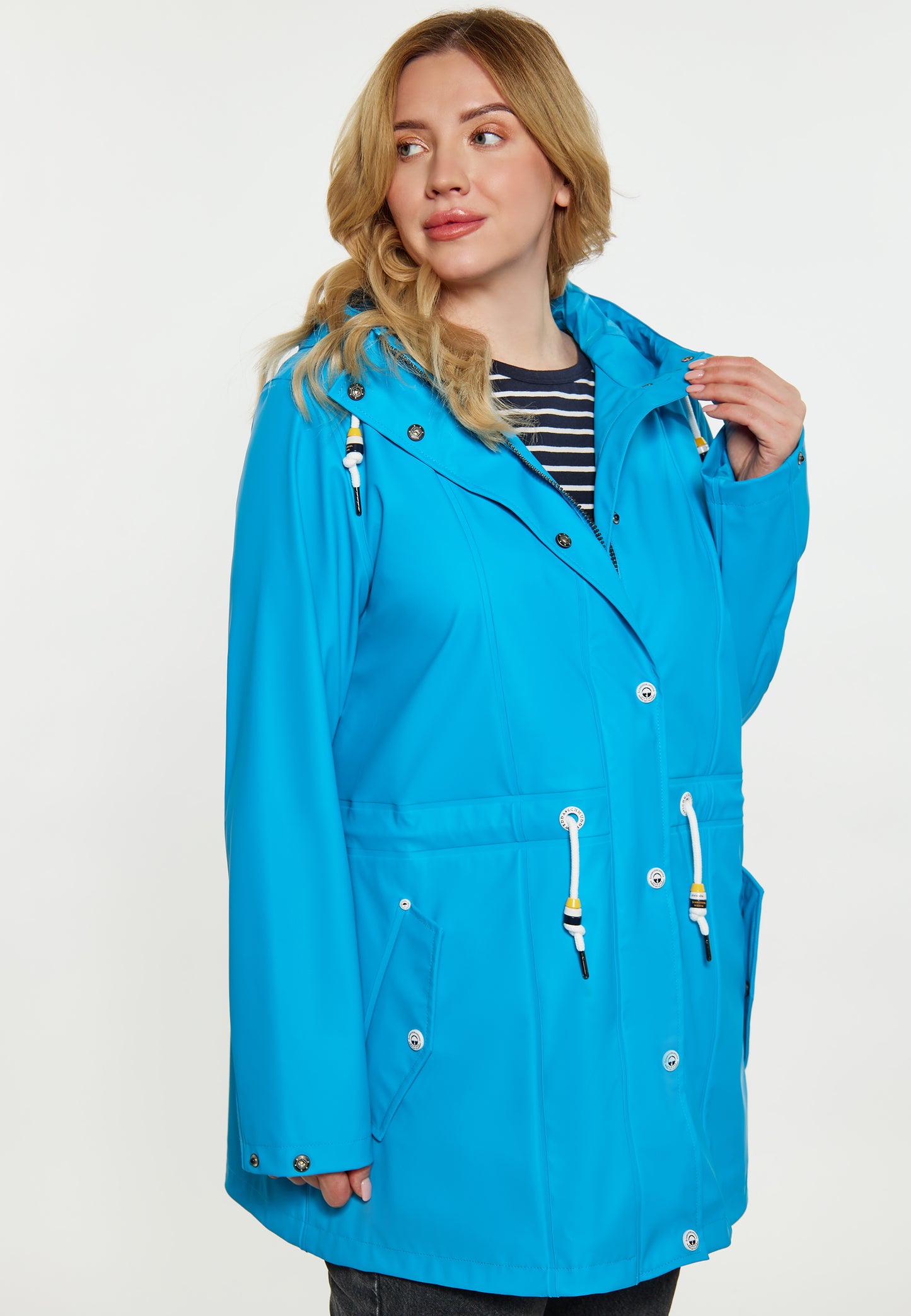 Plus Size Curvy płaszcz przeciwdeszczowy