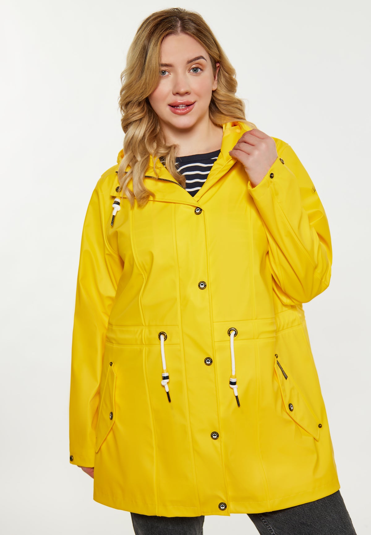 Schmuddelwedda Women's Plus Size Curvy Regenmantel