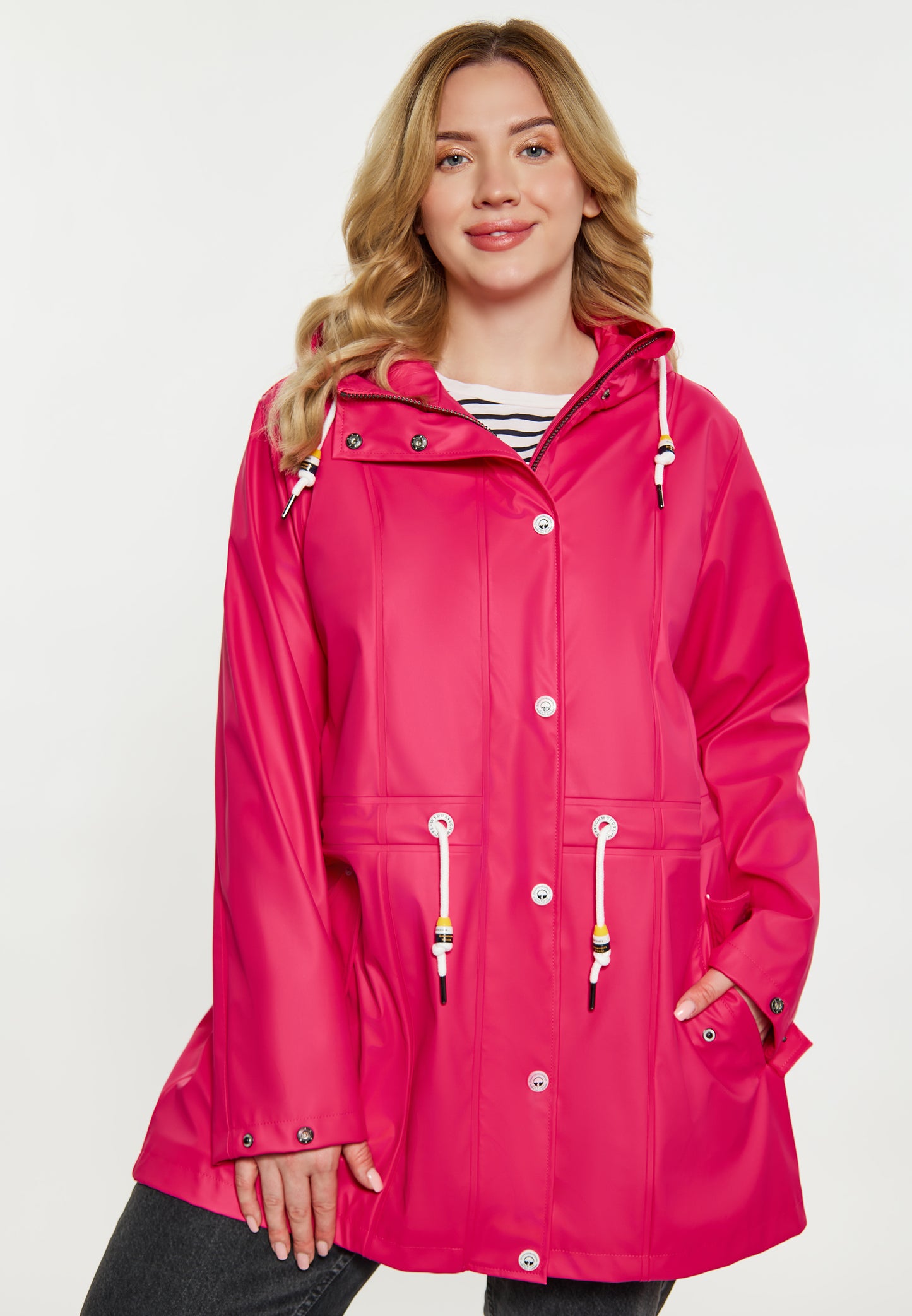 Plus Size Curvy płaszcz przeciwdeszczowy