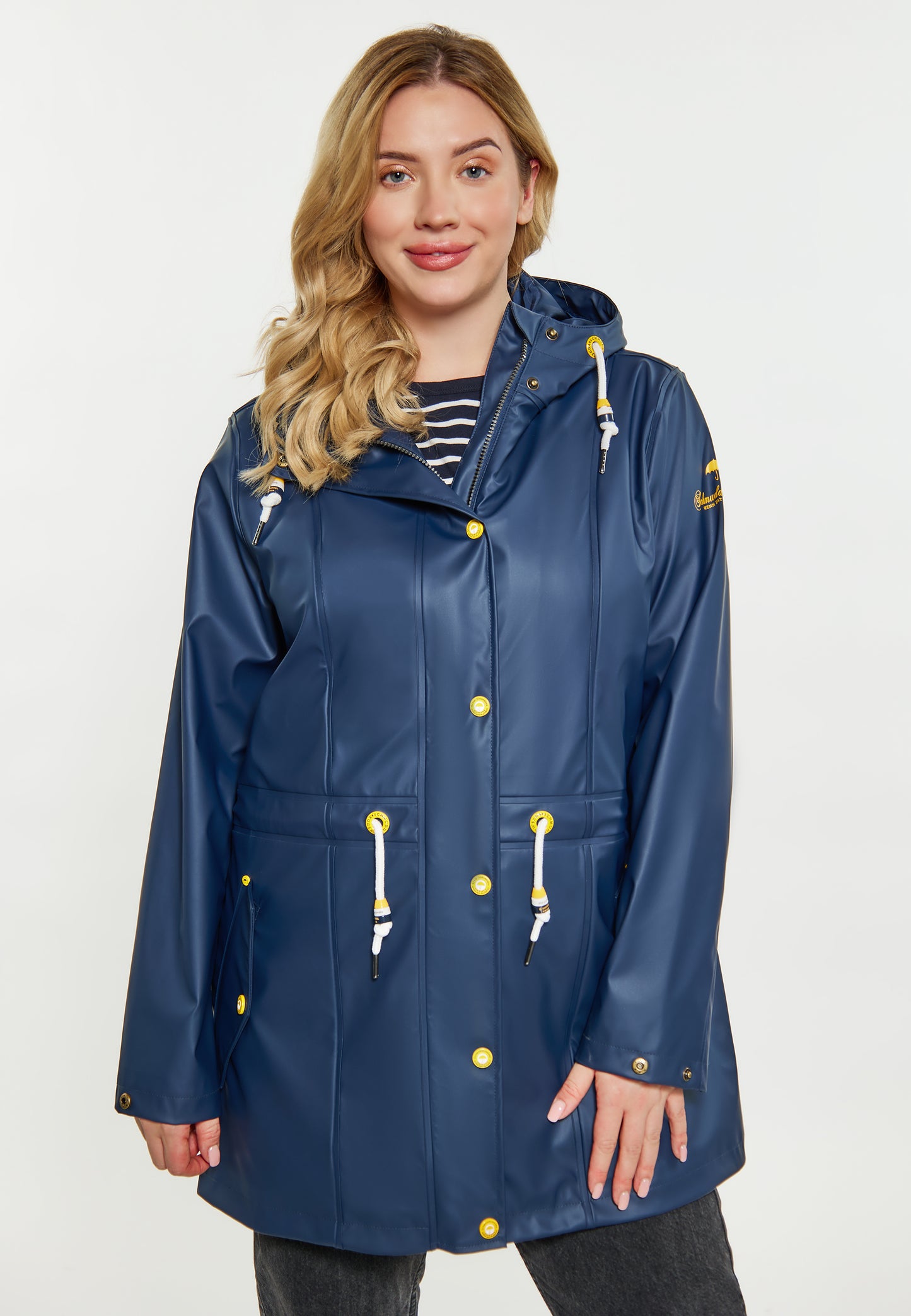 Plus Size Curvy płaszcz przeciwdeszczowy