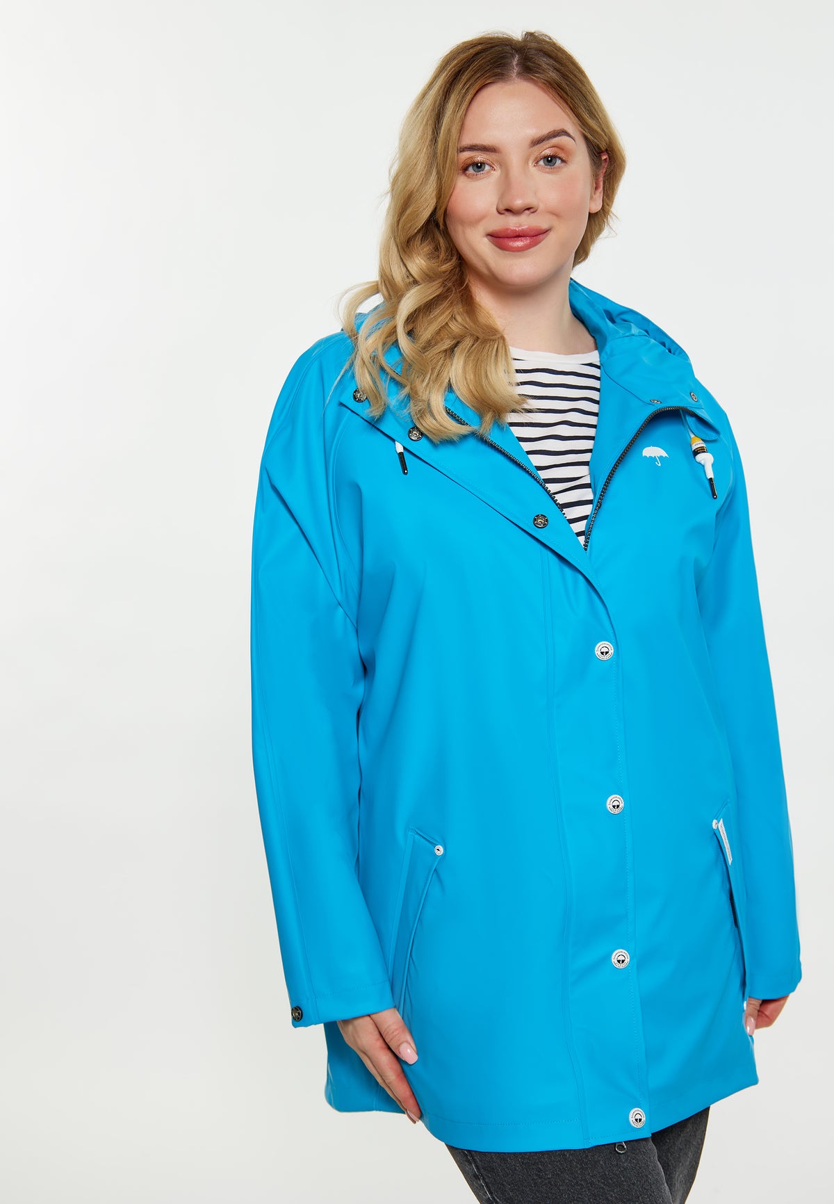 Schmuddelwedda Damen Plus Size Curvy Regenmantel