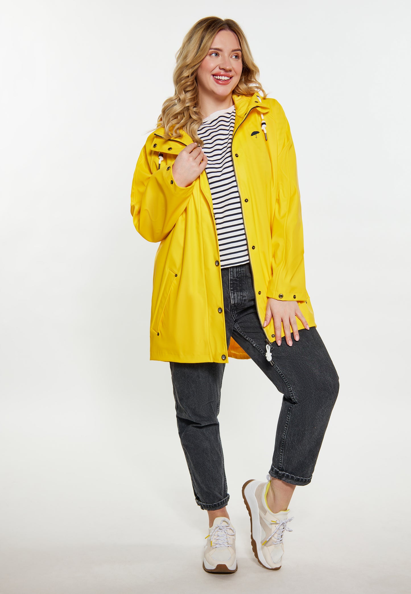Plus Size Curvy Regenmantel