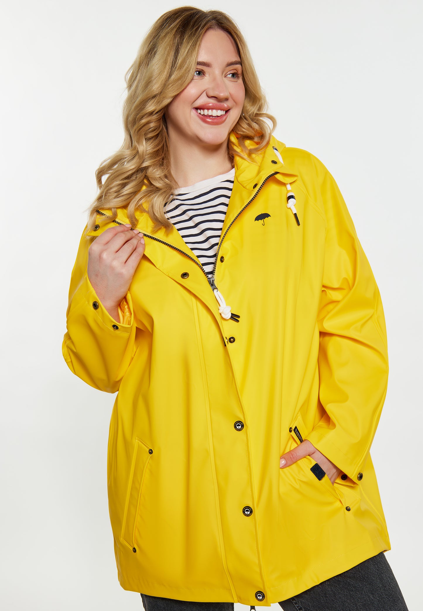 Plus Size Curvy Regenmantel
