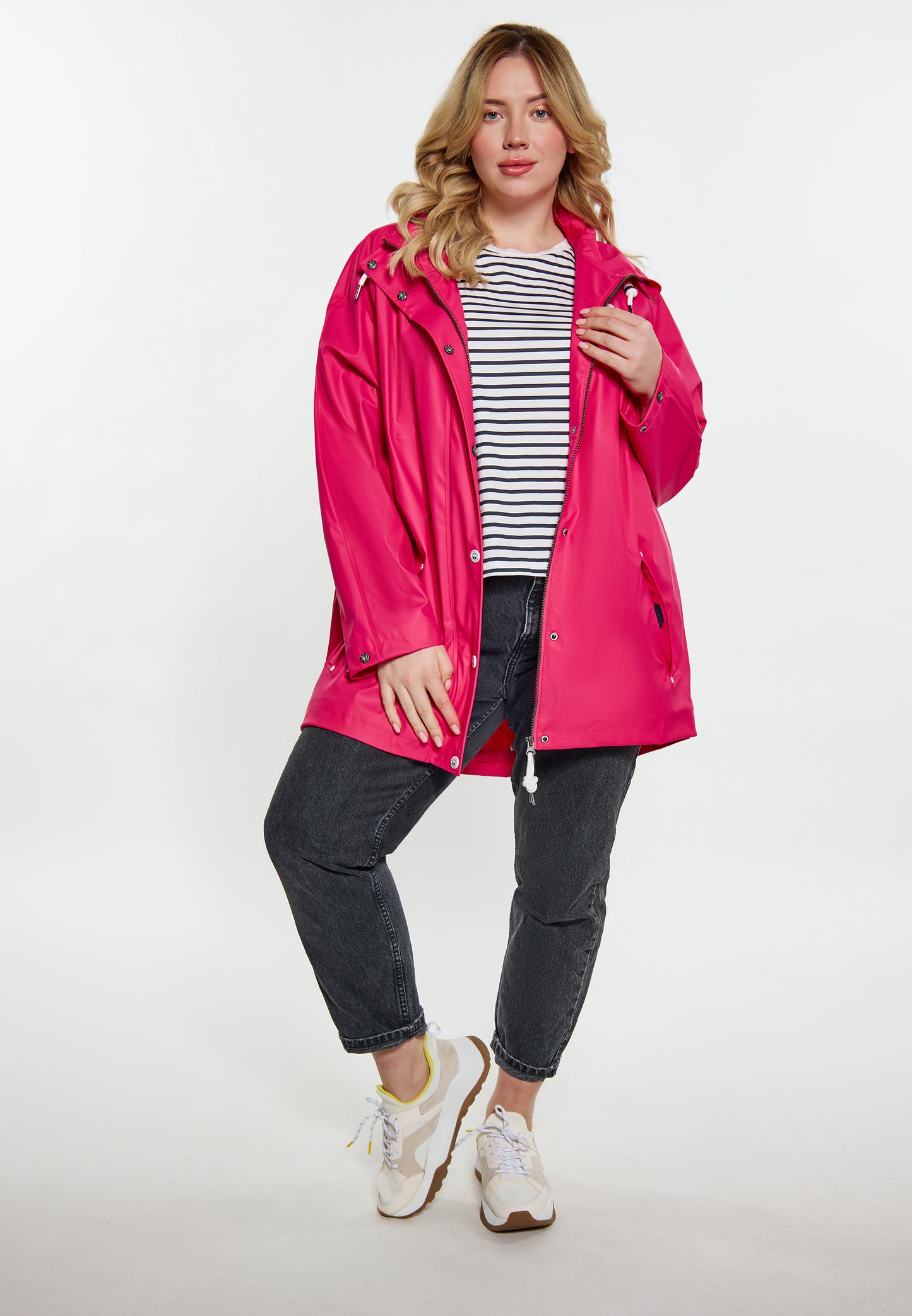 Plus Size Curvy Regenmantel
