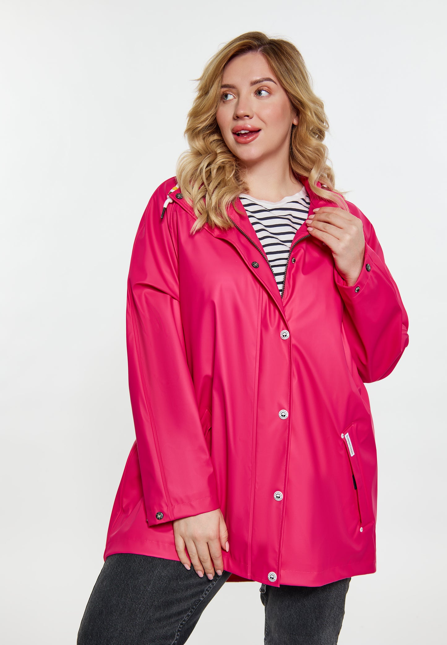Plus Size Curvy Regenmantel