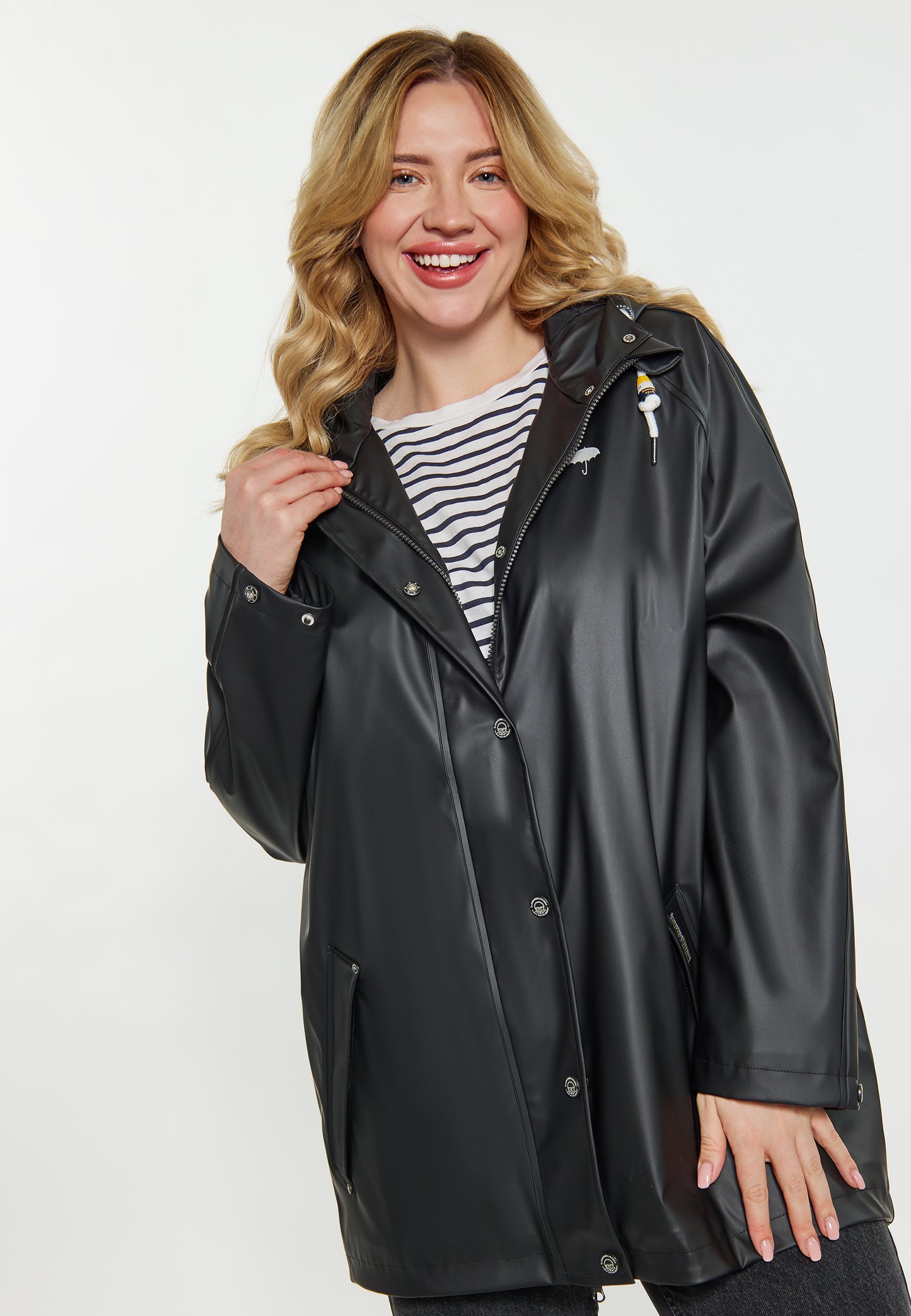 Plus Size Curvy Regenmantel