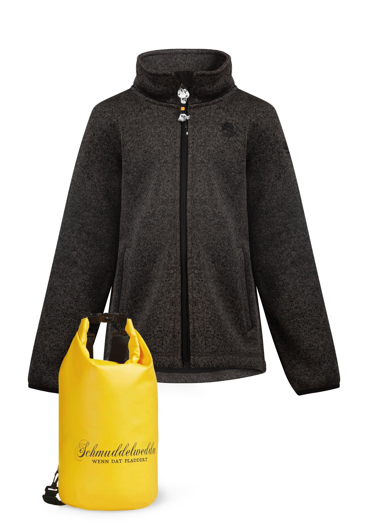 Schmuddelwedda Jungs-Strickfleecejacke + Tagesrucksack - SET