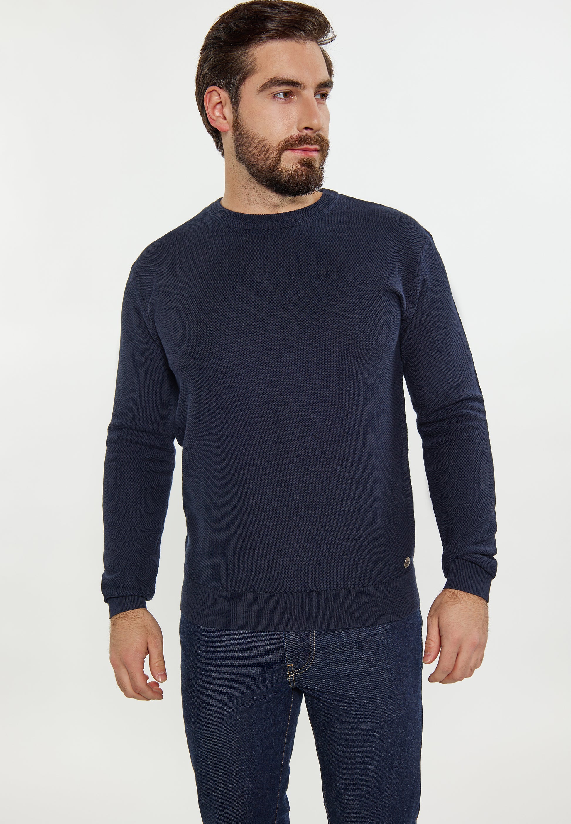 Dreimaster maritimer Herrenpullover