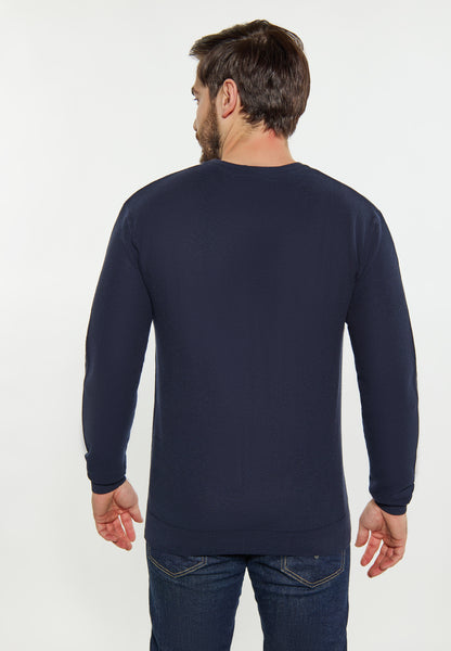 Dreimaster maritimer Herrenpullover