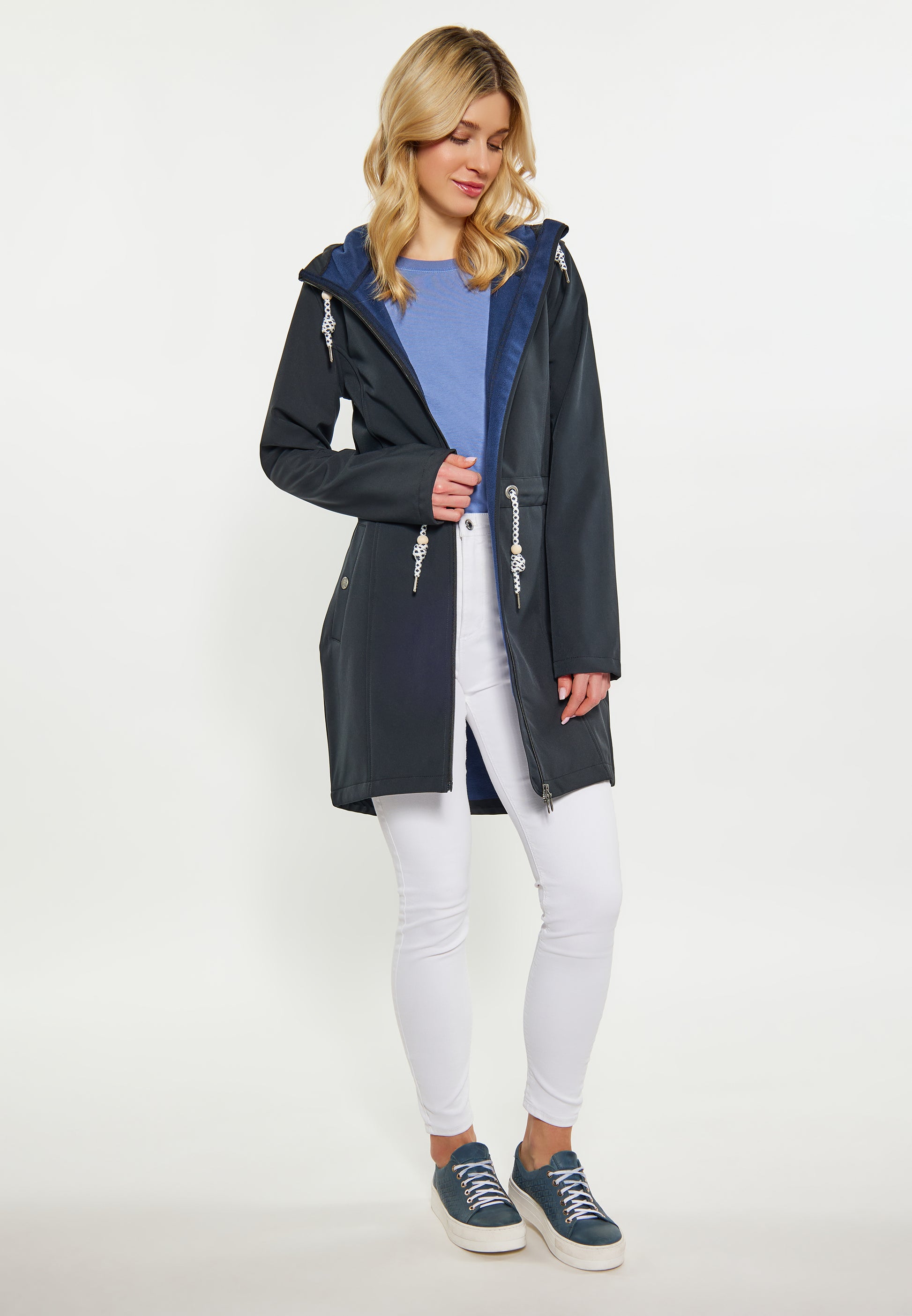 DreiMaster Maritim Damen Softshell-Mantel